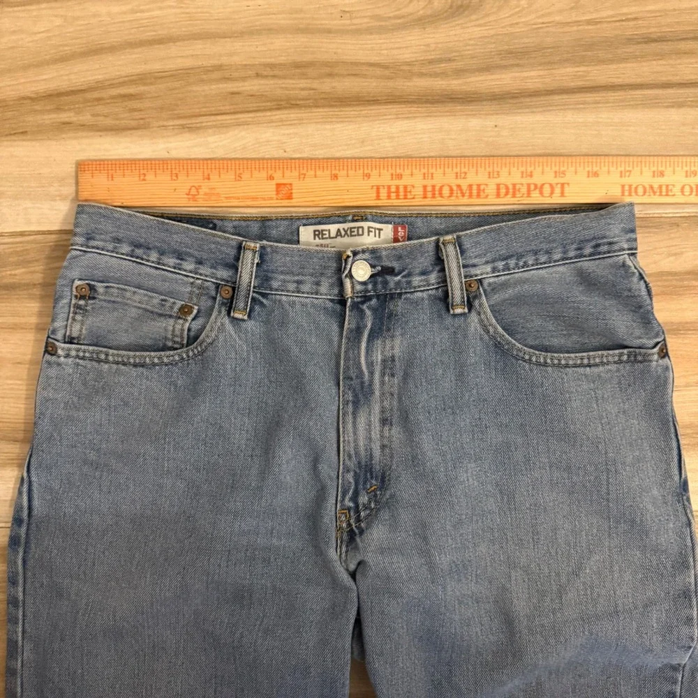 Levis 550 Relaxed Fit Jeans Mens 34x32 Medium‎ Wash Blue Denim Tapered